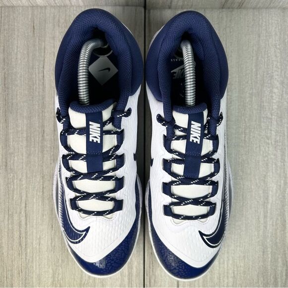 NEW Nike Alpha Huarache Elite 4 Blue Baseball Cleat fd2745-107 Mens Size 8.5 - Picture 6 of 10